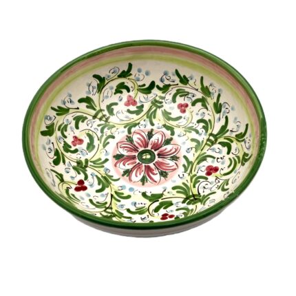 ciotola-ceramica-caltagirone-seicento-decorato-ilrustico