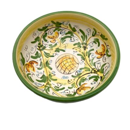 ciotola-ceramica-caltagirone-seicento-decorato-ilrustico