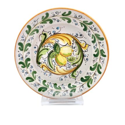 piatto-fangotto-ceramica-caltagirone-seicento-decorato-ilrustico