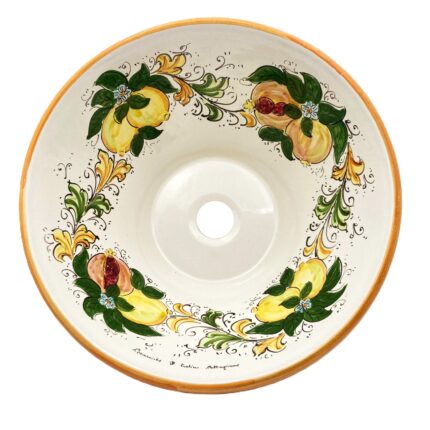 lavello-ceramica-caltagirone-frutta-decorato-ilrustico