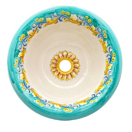 lavello-ceramica-caltagirone-ornato-decorato-ilrustico