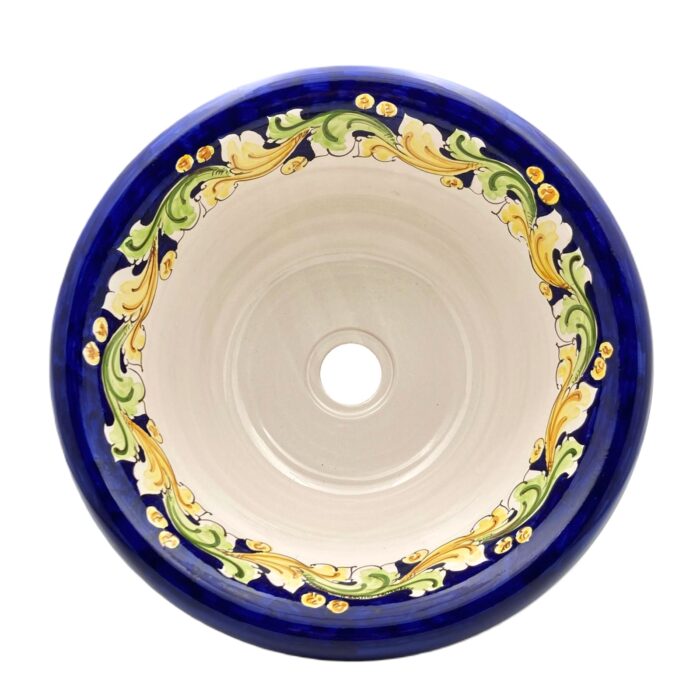 lavello-ceramica-caltagirone-ornato-decorato-ilrustico