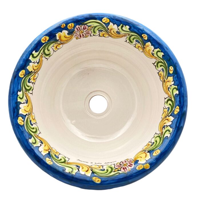 lavello-ceramica-caltagirone-ornato-decorato-ilrustico