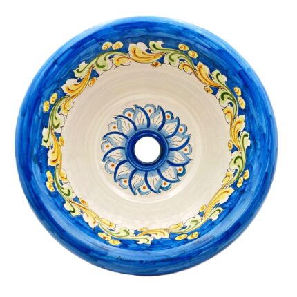 lavello-ceramica-caltagirone-ornato-decorato-ilrustico