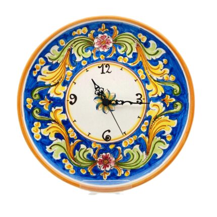 orologio-ceramica-caltagirone-ornato-decorato-ilrustico