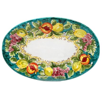 piatto-ovale-ceramica-caltagirone-ornato-decorato-ilrustico