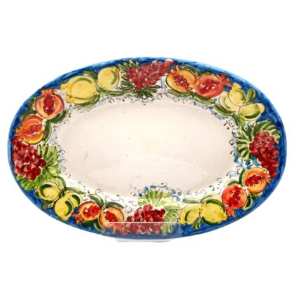 piatto-ovale-ceramica-caltagirone-ornato-decorato-ilrustico