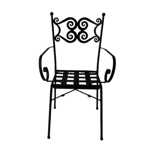 Sedia in ferro battuto h 93 cm