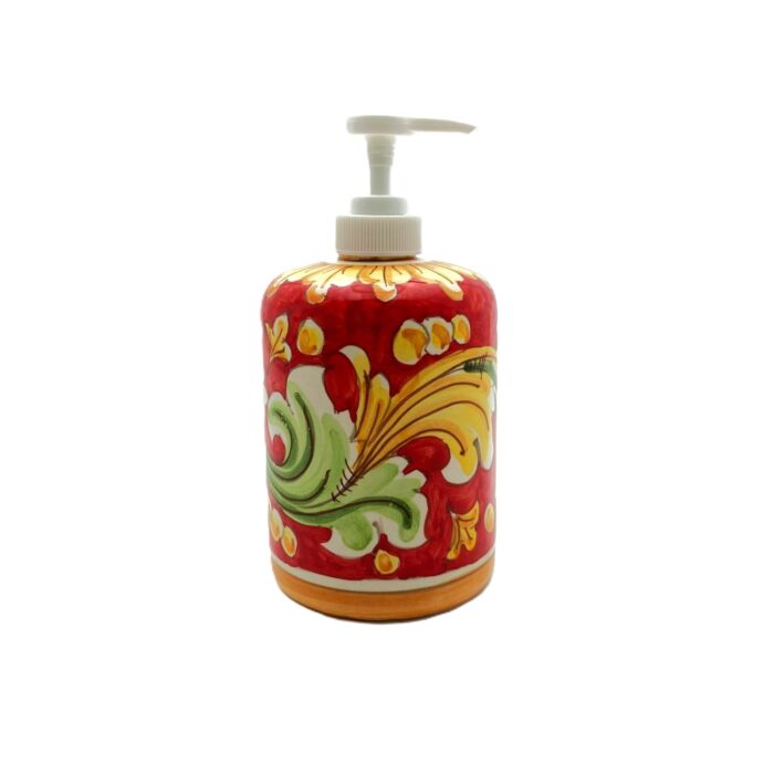 dispenser-ceramica-caltagirone-decorato-ilrustico