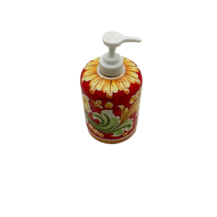 dispenser-ceramica-caltagirone-decorato-ilrustico