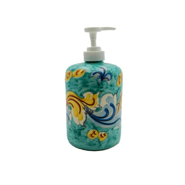 dispenser-ceramica-caltagirone-decorato-ilrustico