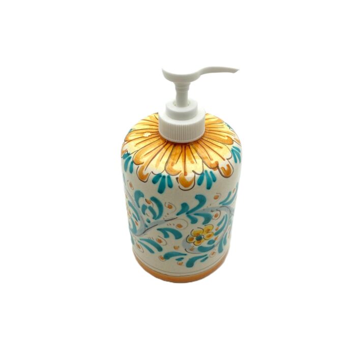 dispenser-ceramica-caltagirone-decorato-ilrustico