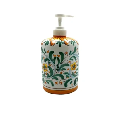 dispenser-ceramica-caltagirone-decorato-ilrustico