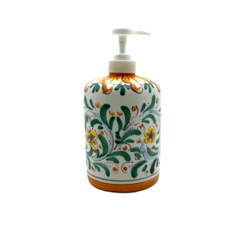 dispenser-ceramica-caltagirone-decorato-ilrustico