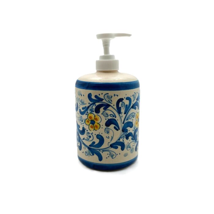 dispenser-ceramica-caltagirone-decorato-ilrustico