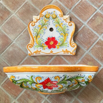 fontana-ceramica-caltagirone-decorato-ilrustico