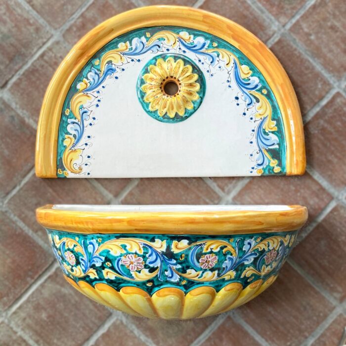 fontana-ceramica-caltagirone-decorato-ilrustico