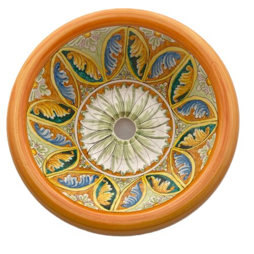 Caltagirone Ceramic Sink "Seicento Palermitano"