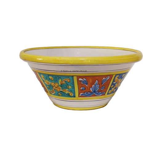 Lavello Lemmo in Ceramica di Caltagirone "Seicento Palermitano"