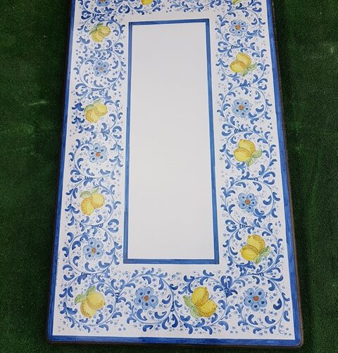 tavolo in pietra lavica rettangolare