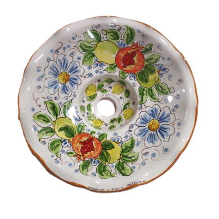 Lampadario-frutta-e-fiori-ceramica-caltagirone