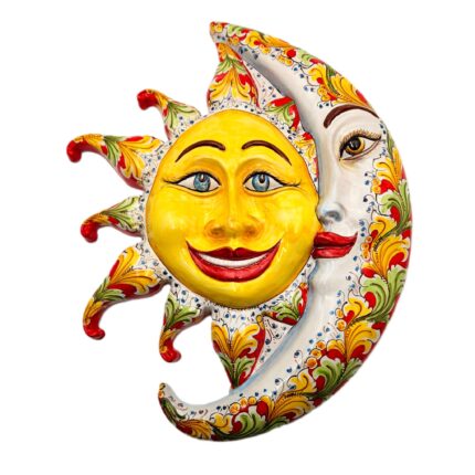 sole-e-luna-ceramica-caltagirone-decorato-ilrustico