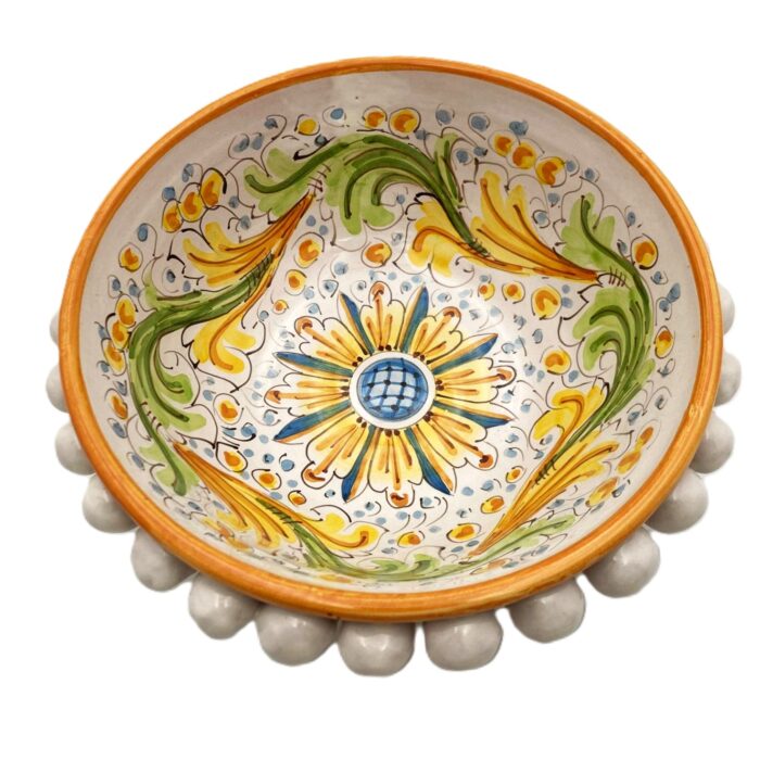 centrotavola-ceramica-caltagirone-decorato-ilrustico