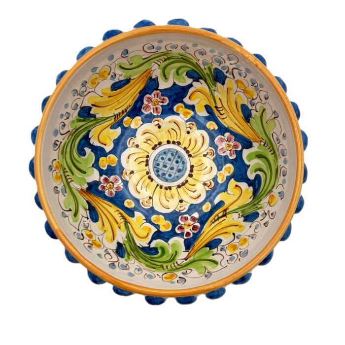 centrotavola-ceramica-caltagirone-decorato-ilrustico