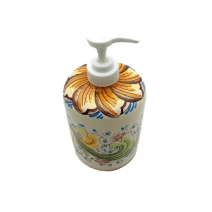 dispenser-ceramica-caltagirone-decorato-ilrustico