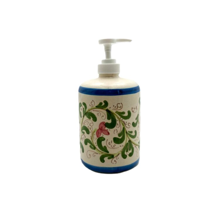 dispenser-ceramica-caltagirone-decorato-ilrustico