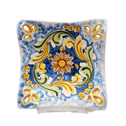 svuotatasche-ceramica-caltagirone-ornato-decorato-ilrustico