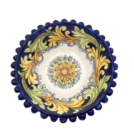 centrotavola-ceramica-caltagirone-decorato-ilrustico