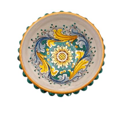 centrotavola-ceramica-caltagirone-decorato-ilrustico