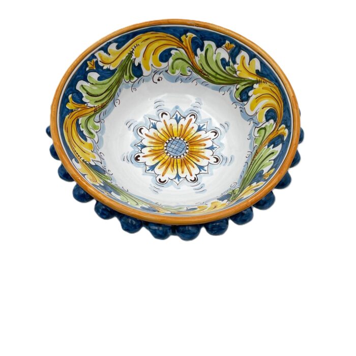 centrotavola-ceramica-caltagirone-decorato-ilrustico