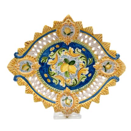 centrotavola-ceramica-caltagirone-ornato-decorato-ilrustico