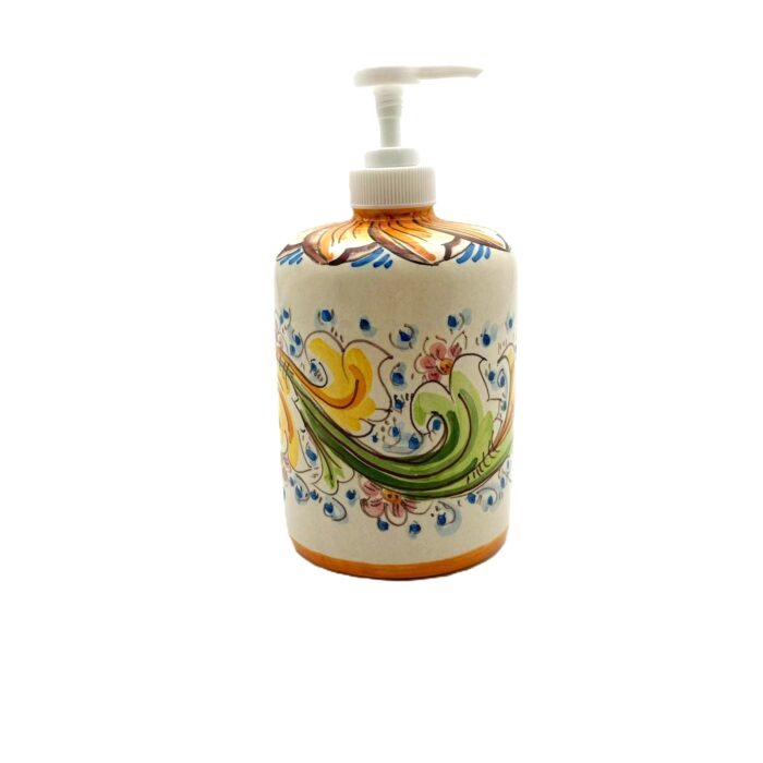dispenser-ceramica-caltagirone-decorato-ilrustico