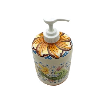 dispenser-ceramica-caltagirone-decorato-ilrustico