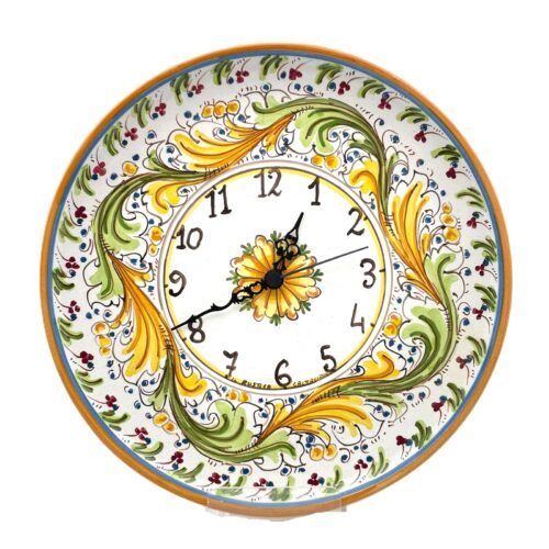 orologio-ceramica-caltagirone-decorato-ilrustico