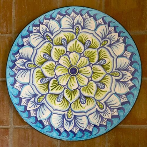 Tavolo in Pietra Lavica tondo "Arabesco"