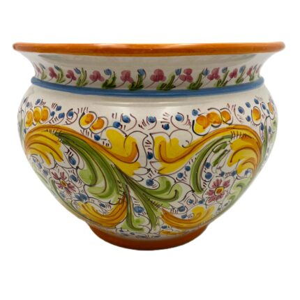 portapiante-ceramica-caltagirone-decorato-ilrustico