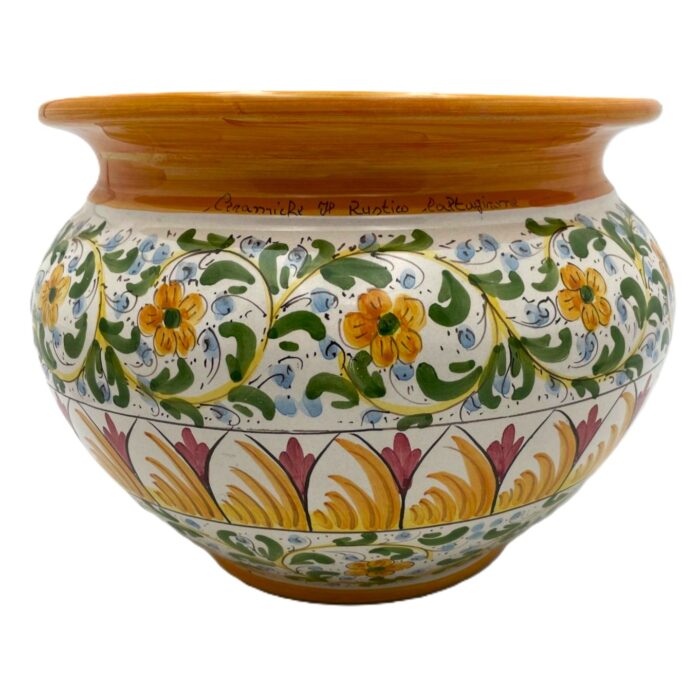 portapiante-ceramica-caltagirone-decorato-ilrustico