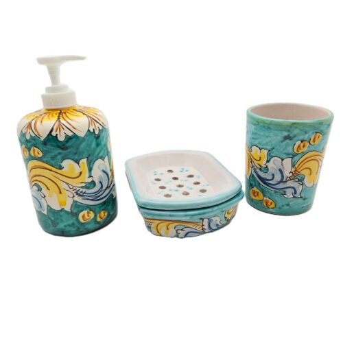 set-bagno-ceramica-caltagirone-decorato-ilrustico