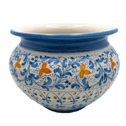 portapiante-ceramica-caltagirone-decorato-ilrustico