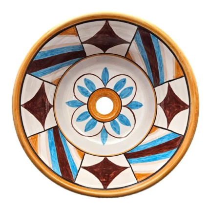 lavello-ceramica-caltagirone-seicento-decorato-ilrustico