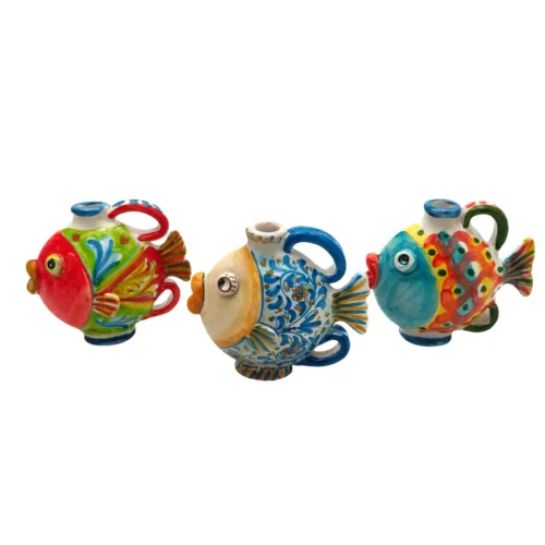 pesce-ceramica-caltagirone-decorato-ilrustico