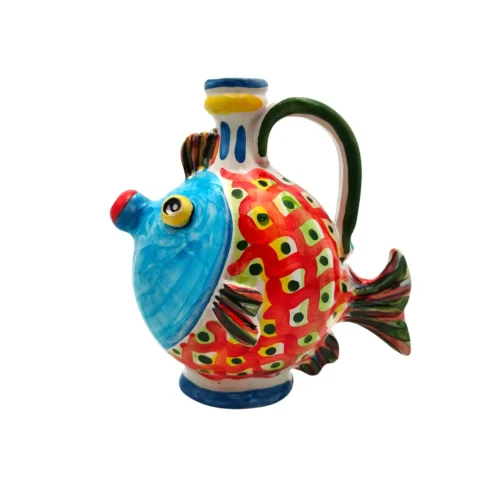 pesce-ceramica-caltagirone-decorato-ilrustico