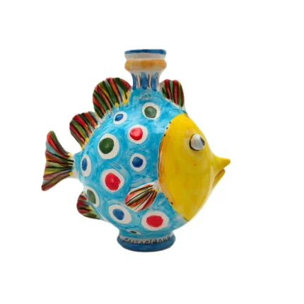 pesce-ceramica-caltagirone-decorato-ilrustico