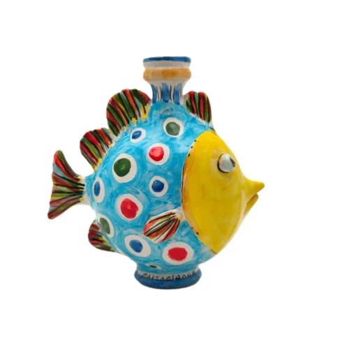 pesce-ceramica-caltagirone-decorato-ilrustico
