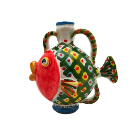 pesce-ceramica-caltagirone-decorato-ilrustico